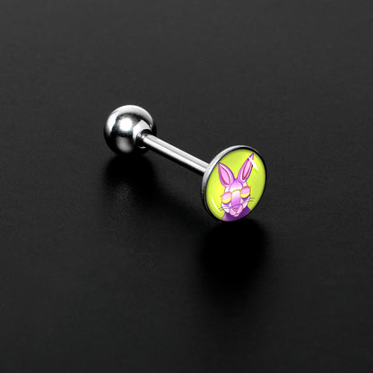 Cool Shades Bunny Barbell Tongue Ring by Onyx O