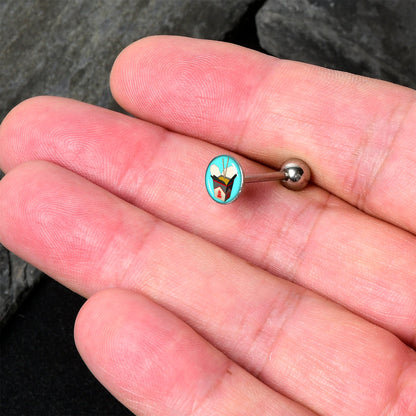 Chinese Take Out Barbell Tongue Ring by Onyx O