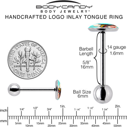 Chinese Take Out Barbell Tongue Ring by Onyx O