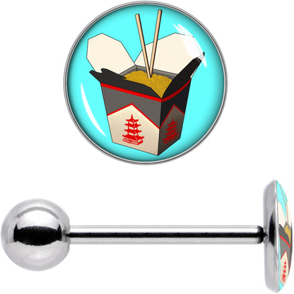 Chinese Take Out Barbell Tongue Ring by Onyx O