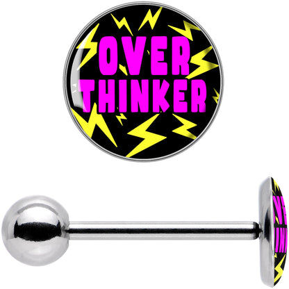 Over Thinker Impact Barbell Tongue Ring by Onyx O