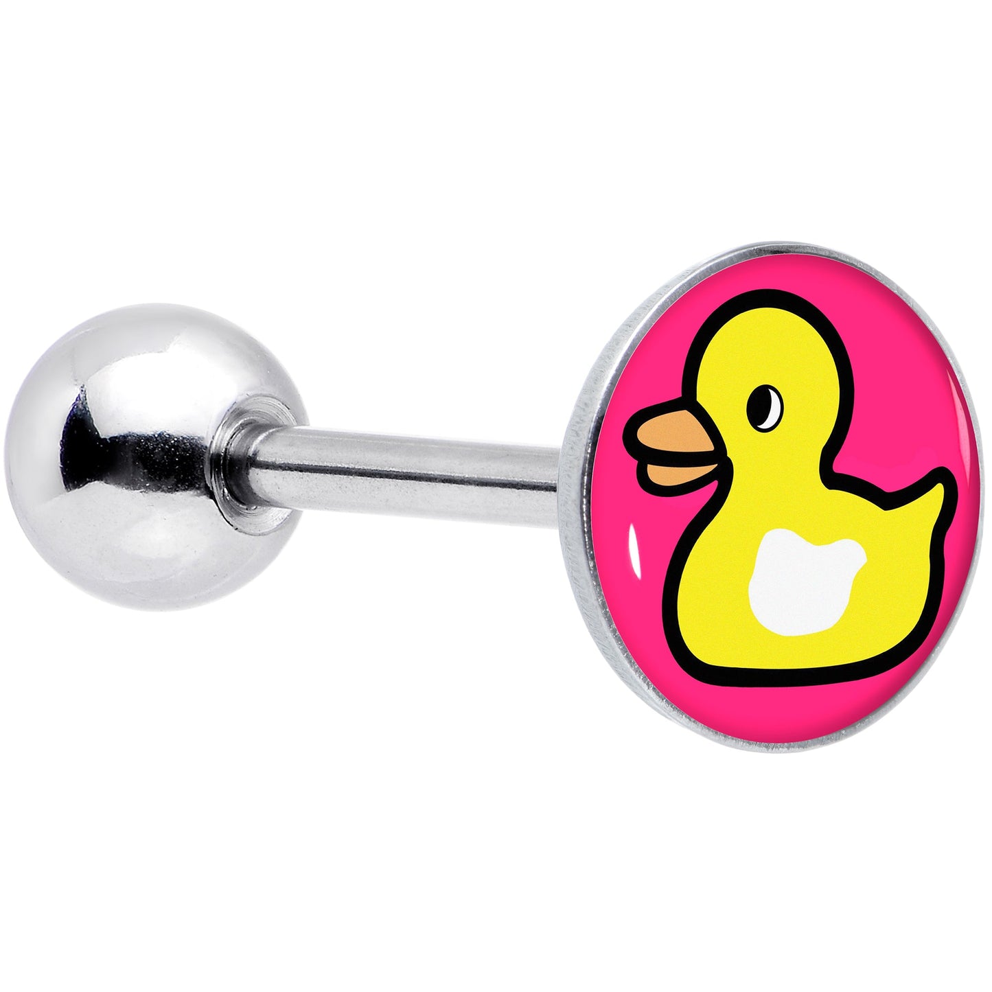 Yellow Ducky Barbell Tongue Ring by Onyx O