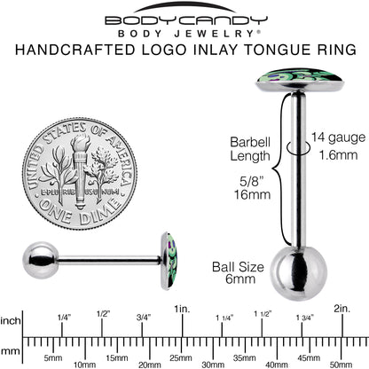 Zombie Bunny Barbell Tongue Ring by Onyx O