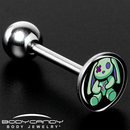Zombie Bunny Barbell Tongue Ring by Onyx O