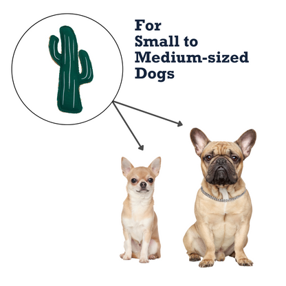 Country Living Canvas & Jute Cactus-Shaped Dog Chew Toy – Durable, Safe and Non-Toxic