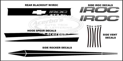 IROC Decal Kit for 2010-2021 Chevrolet Camaro