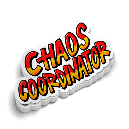 Chaos Coordinator - Hard Hat Decal