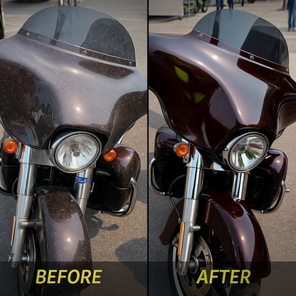 WASH&WHIPS MotoPro Motorcycle Detailing Kit - Clean, Shine & Protect