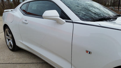 Side Body Line Stripe Decals for 2010-2021 Chevrolet Camaro (x2)