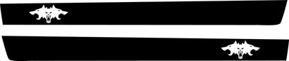 Cyberbeast Rocker Stripe Decals For The 2023-2026 Tesla Cybertruck (x2)