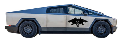 Cyberbeast Logo Door Decals For The 2023-2026 Tesla Cybertruck (x2)
