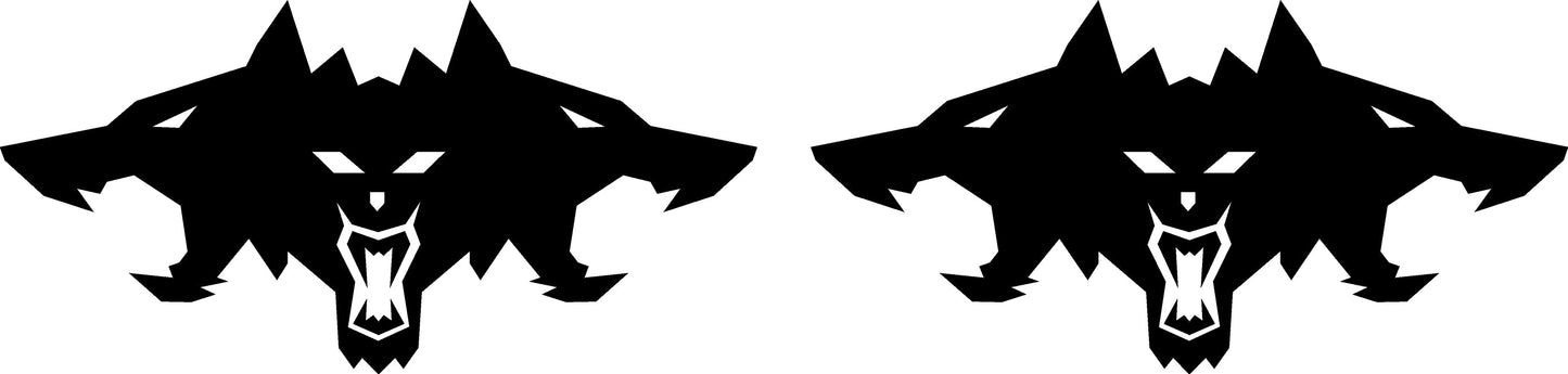 Cyberbeast Logo Door Decals For The 2023-2026 Tesla Cybertruck (x2)