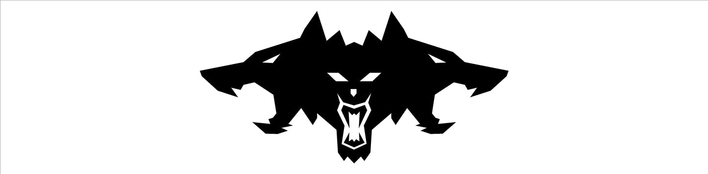 Cyberbeast Logo Tailgate Decals For The 2023-2026 Tesla Cybertruck