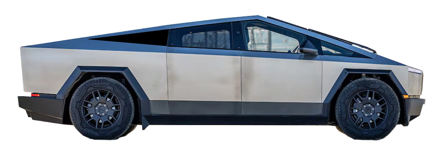 Rear Window Fade Out Decals For The 2023-2026 Tesla Cybertruck (X2)