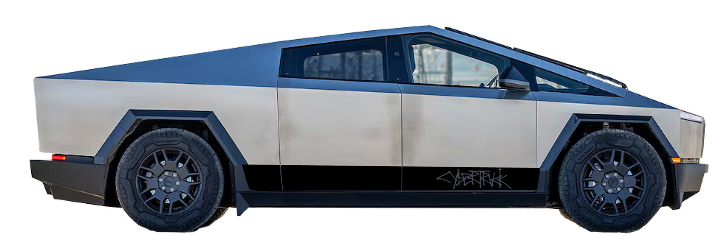 Rocker Stripe Decals For The 2023-2026 Tesla Cybertruck (x2)