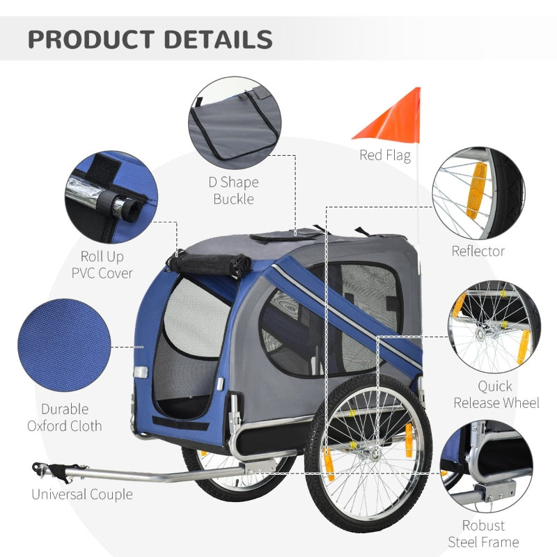 Bike Trailer Cargo Cart for Dogs and Pets