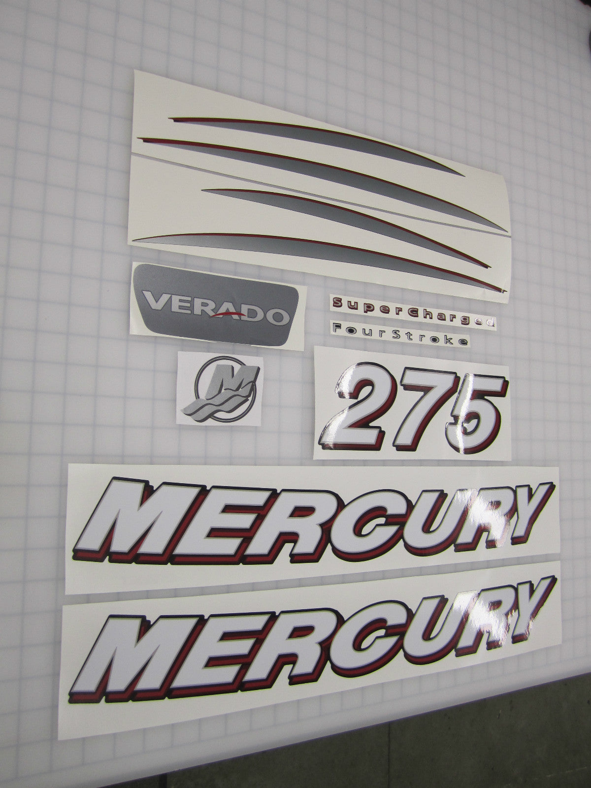 Replacement Decal Kit for Mercury Verado