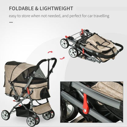Pet Foldable Travel Carriage Stroller with Reversible Handle - Jaico Online Shop