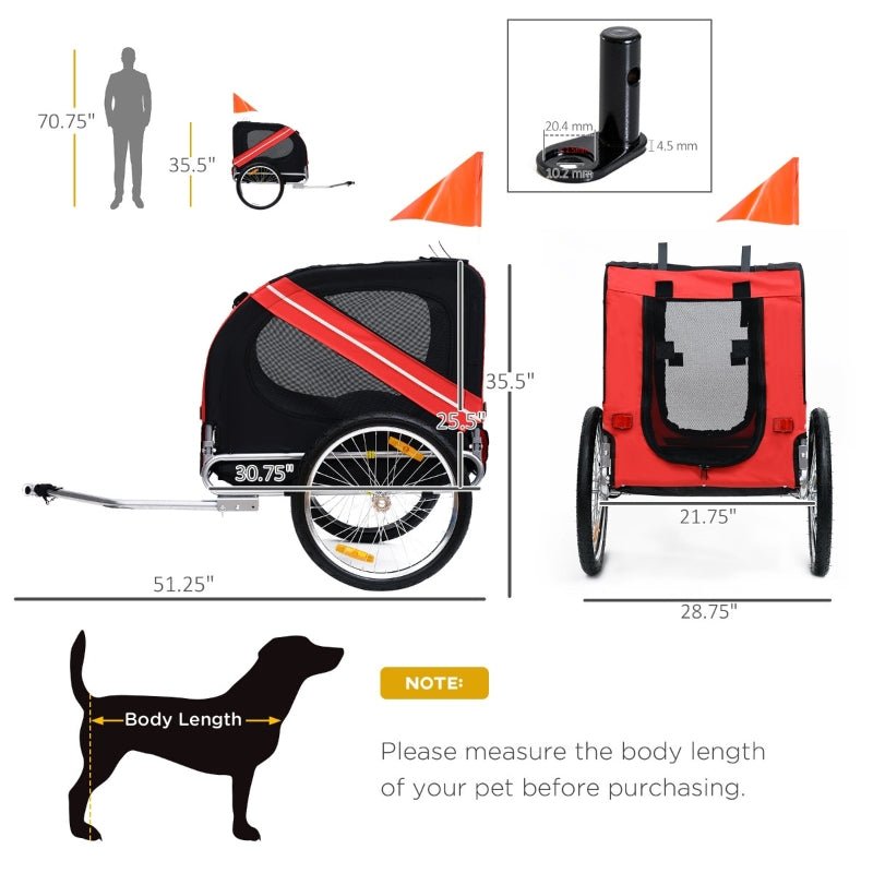 Bike Trailer Cargo Cart for Dogs and Pets - Jaico Online Shop