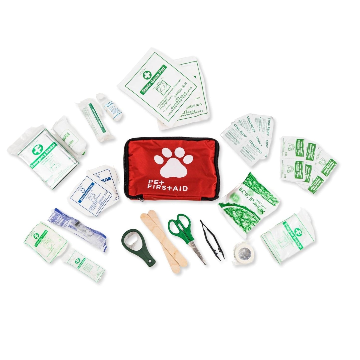 Comprehensive 40-Piece Pet Travel First Aid Kit for Emergencies, Safety, & Adventure