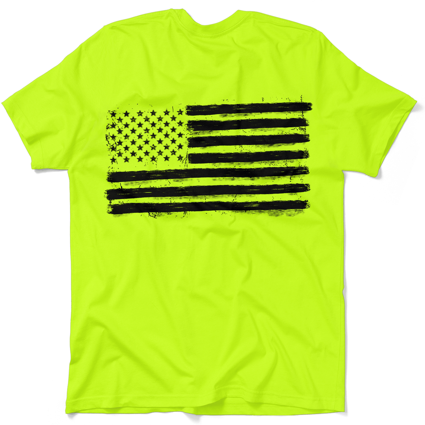 Old Glory - Safety Yellow Hi-Vis Pocket T-Shirt