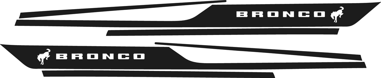 Side Stripe Decals for 2021-2025 Ford Bronco (x2)