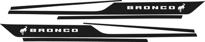Side Stripe Decals for 2021-2025 Ford Bronco (x2)