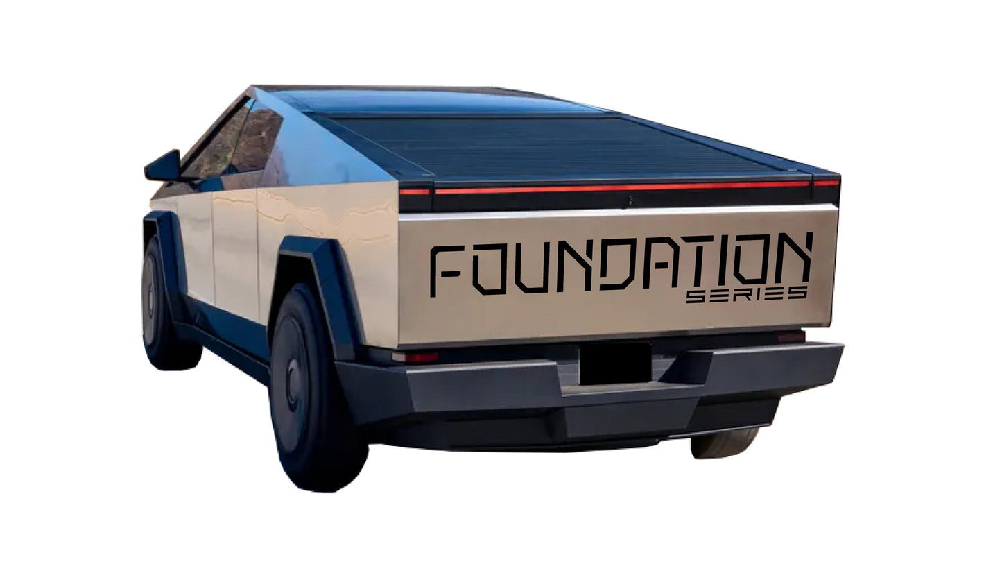 "Foundation Series" Tailgate Decals For The 2023-2026 Tesla Cybertruck
