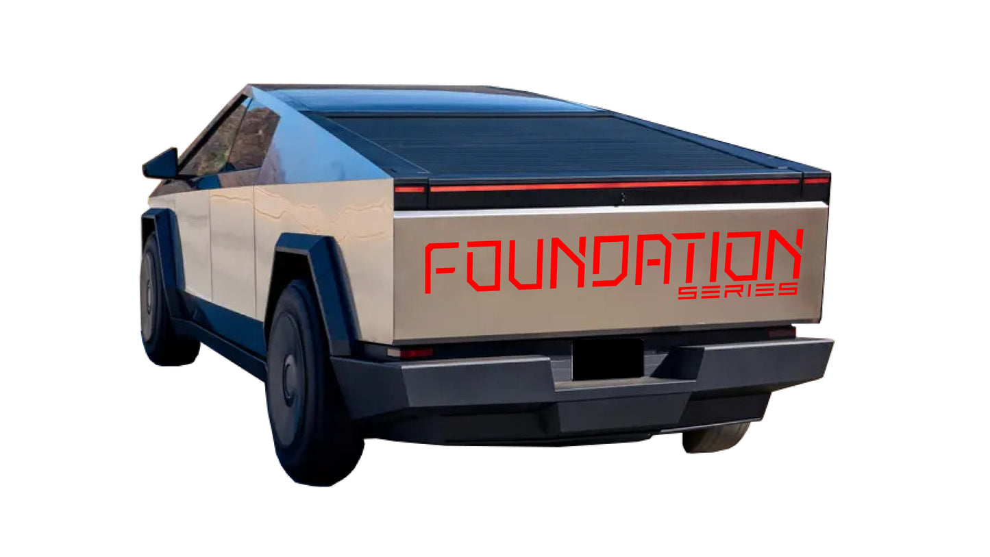 "Foundation Series" Tailgate Decals For The 2023-2026 Tesla Cybertruck