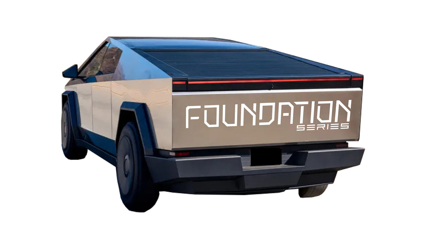 "Foundation Series" Tailgate Decals For The 2023-2026 Tesla Cybertruck