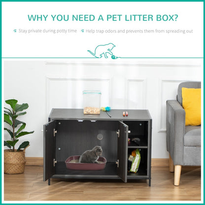 Hidden Cat Litter Box Enclosure