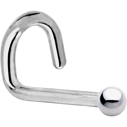 Platinum 1.5mm Ball Nose Ring