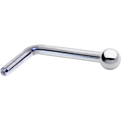 Platinum 1.5mm Ball Nose Ring