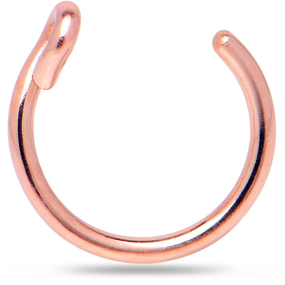 14k Rose Gold Filled Fake Nose Ring