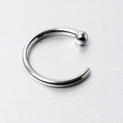 20G 5/16 Solid 14K White Gold Nose Hoop