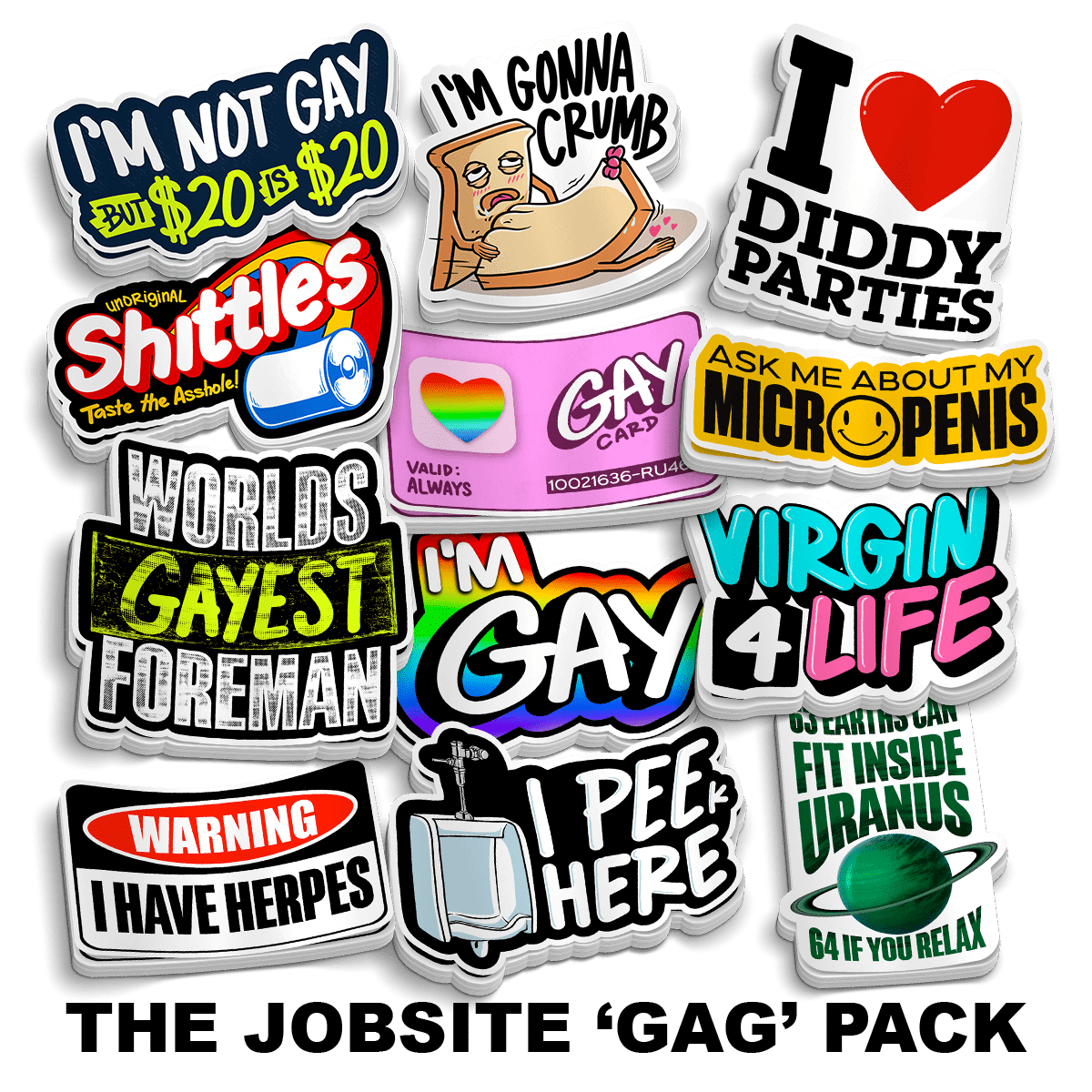 The Jobsite 'GAG' Pack (30 Stickers!)