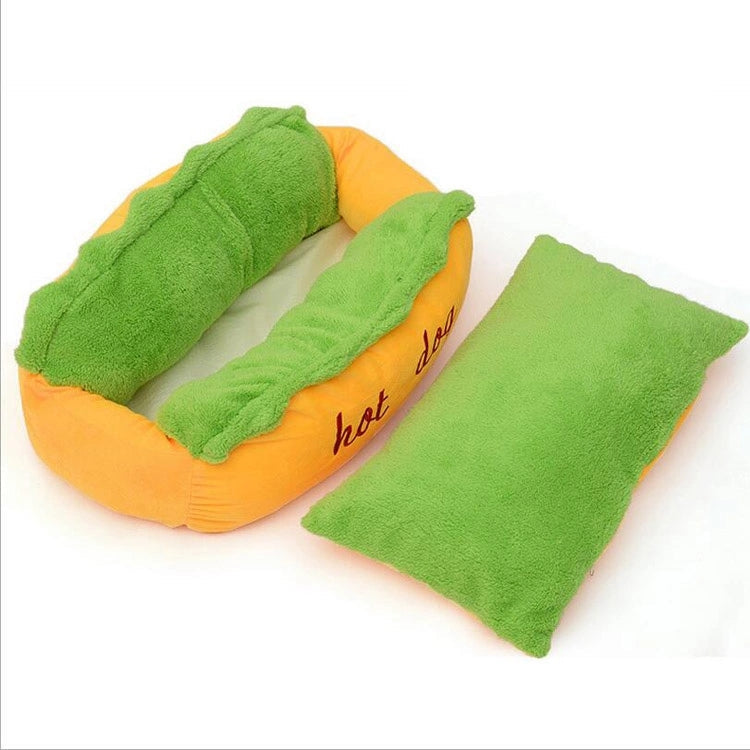 Hot Dog Shaped Pet Bed