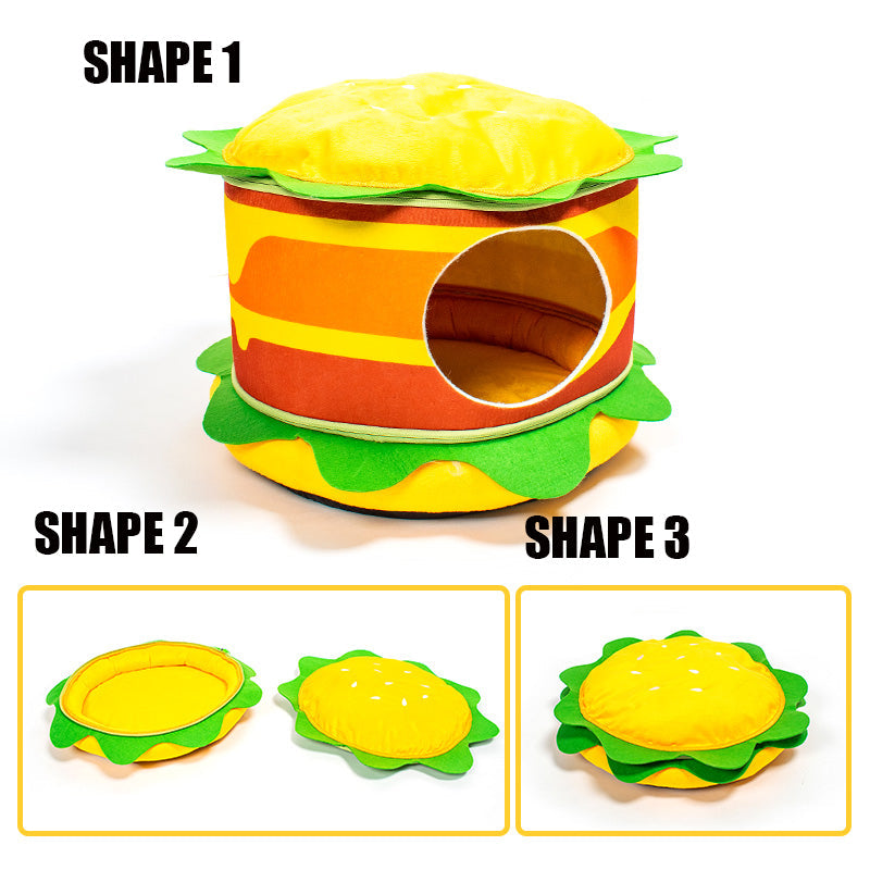 Hamburger French Fries Pet Bed