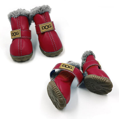 Dog Australia Waterproof Fleece-Lined Warm Dog Snow Boots