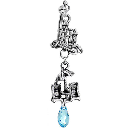 Beachy Keen Double Mount Belly Ring Created with Crystals