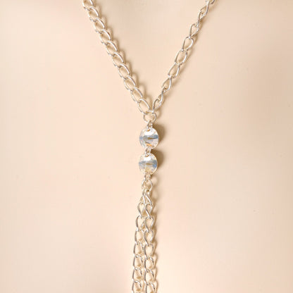 Brilliant BCR Necklace to Nipple Chain Created with Crystals