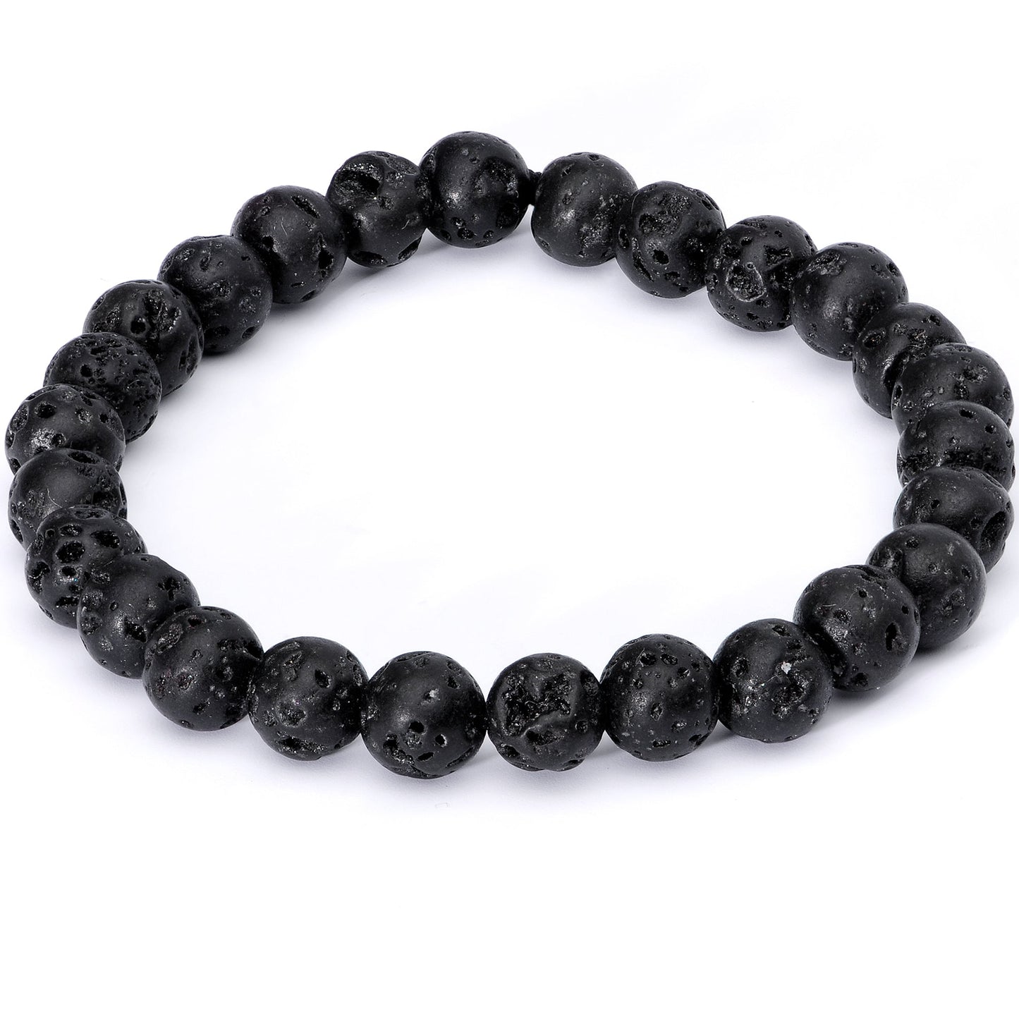 Handmade Lava Stone Citrine Scorpio Zodiac Bracelet Set of 2