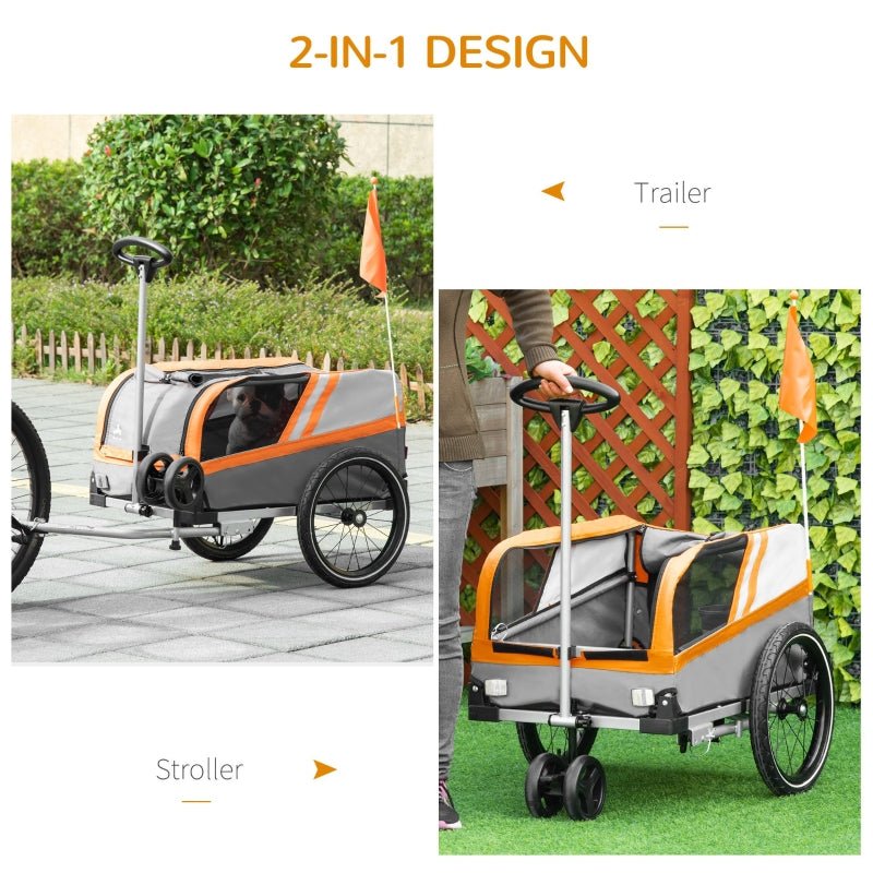 Pet Bike Trailer 2 - in - 1 Travel Stroller - Jaico Online Shop