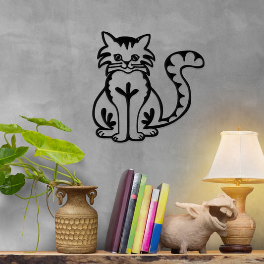Happy Cat- Metal Wall Art/Décor