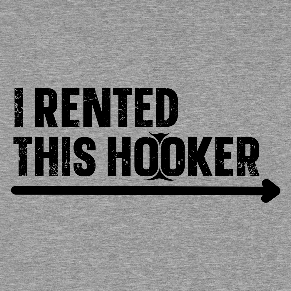 I Rented This Hooker - Safety Yellow Hoodie