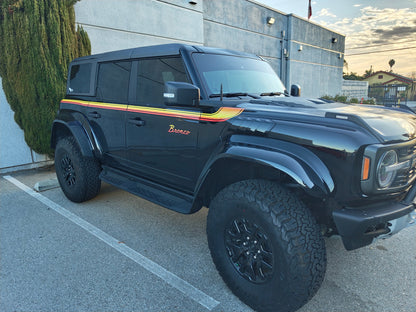 Retro Side Stripe Decals for 2021-2025 Ford Bronco (x2)