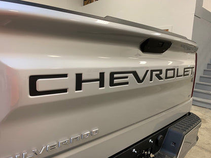 Tailgate Word Inserts for 2019-2024 Chevrolet Silverado