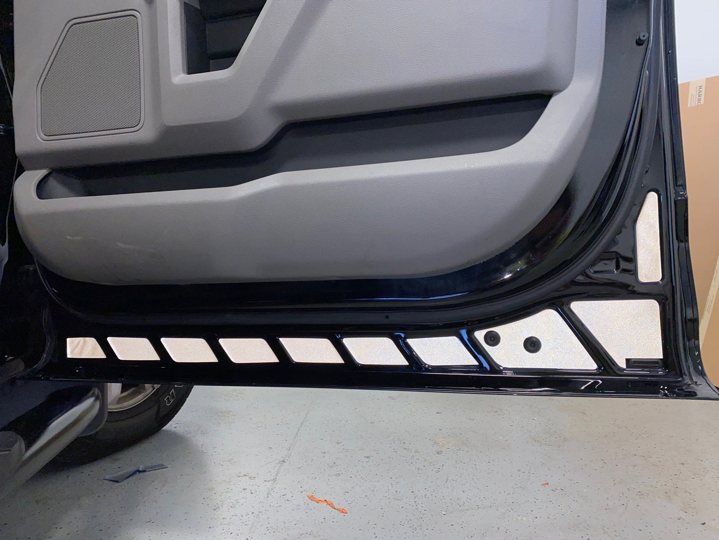 Reflective Safety Front and Rear Door Inserts for 2015-2020 Ford F150-550