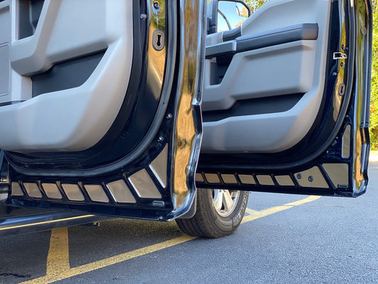 Reflective Safety Front and Rear Door Inserts for 2015-2020 Ford F150-550