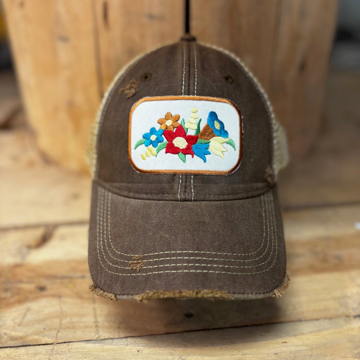 Gramma's Flowers Hat